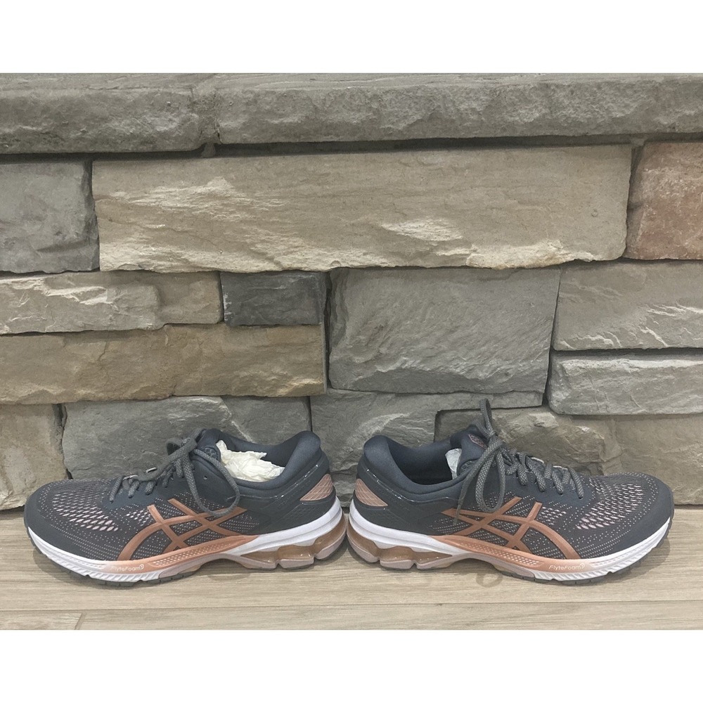 Asics Gel-Kayano 26 Size 11 Metropolis Gray Womens Running Shoes 1012A457 - Picture 7 of 9